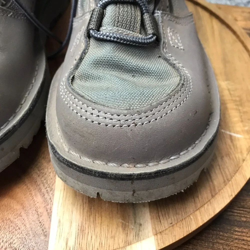 Patagonia x Danner River Salt Wading Boots Mens‎ 7M Gray Leather Canvas Outdoor